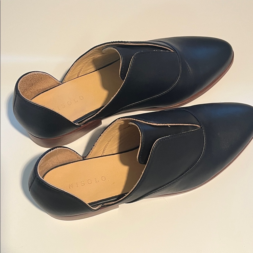Nisolo Classic Black Leather Slip-Ons
